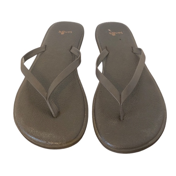 Sanuk Shoes - SANUK Women's Yoga Bliss Brown Flip Flops Sandals SWS11048 Size 9 Brown ♡